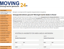 Tablet Screenshot of moving24.de